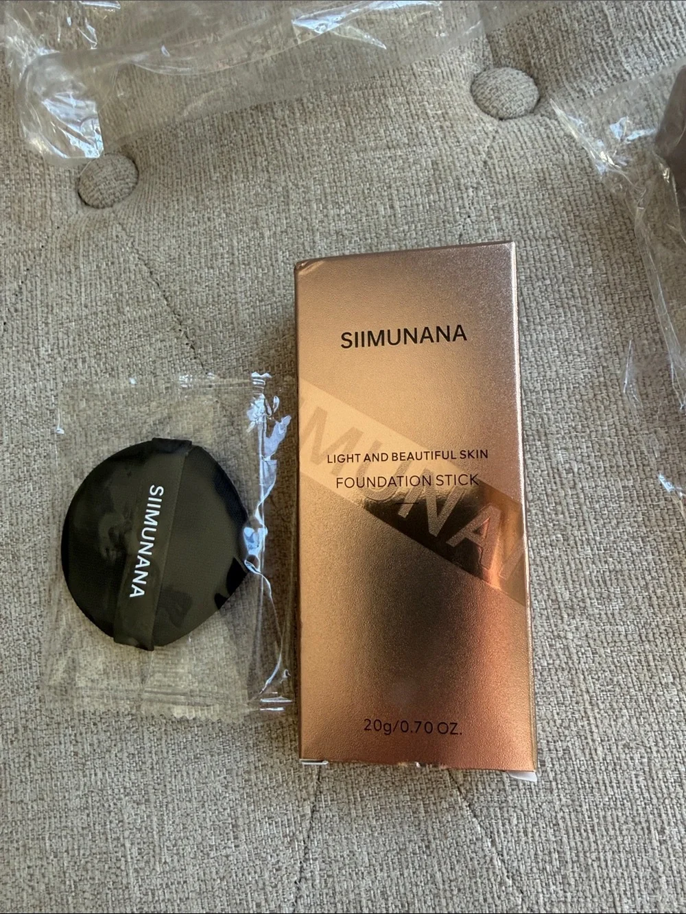SIIMUNANA Foundation Stick - Rose Gold Packaging shades 02 & 03